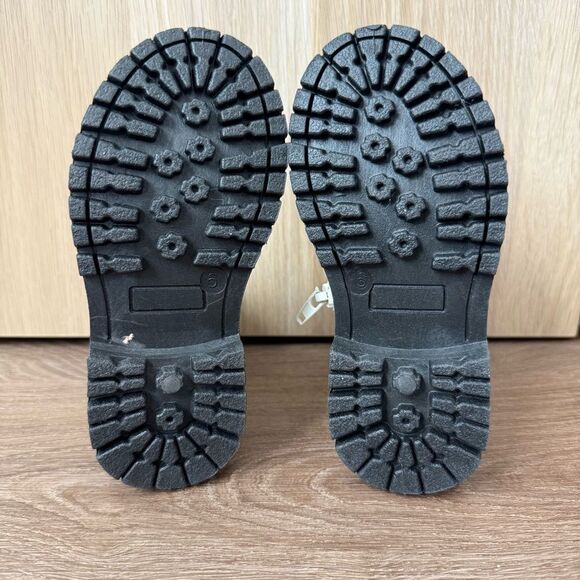 Toddler Girls White & Black Chelsea Boots | Size 6 | Sparkle In Pink - Picture 6 of 11